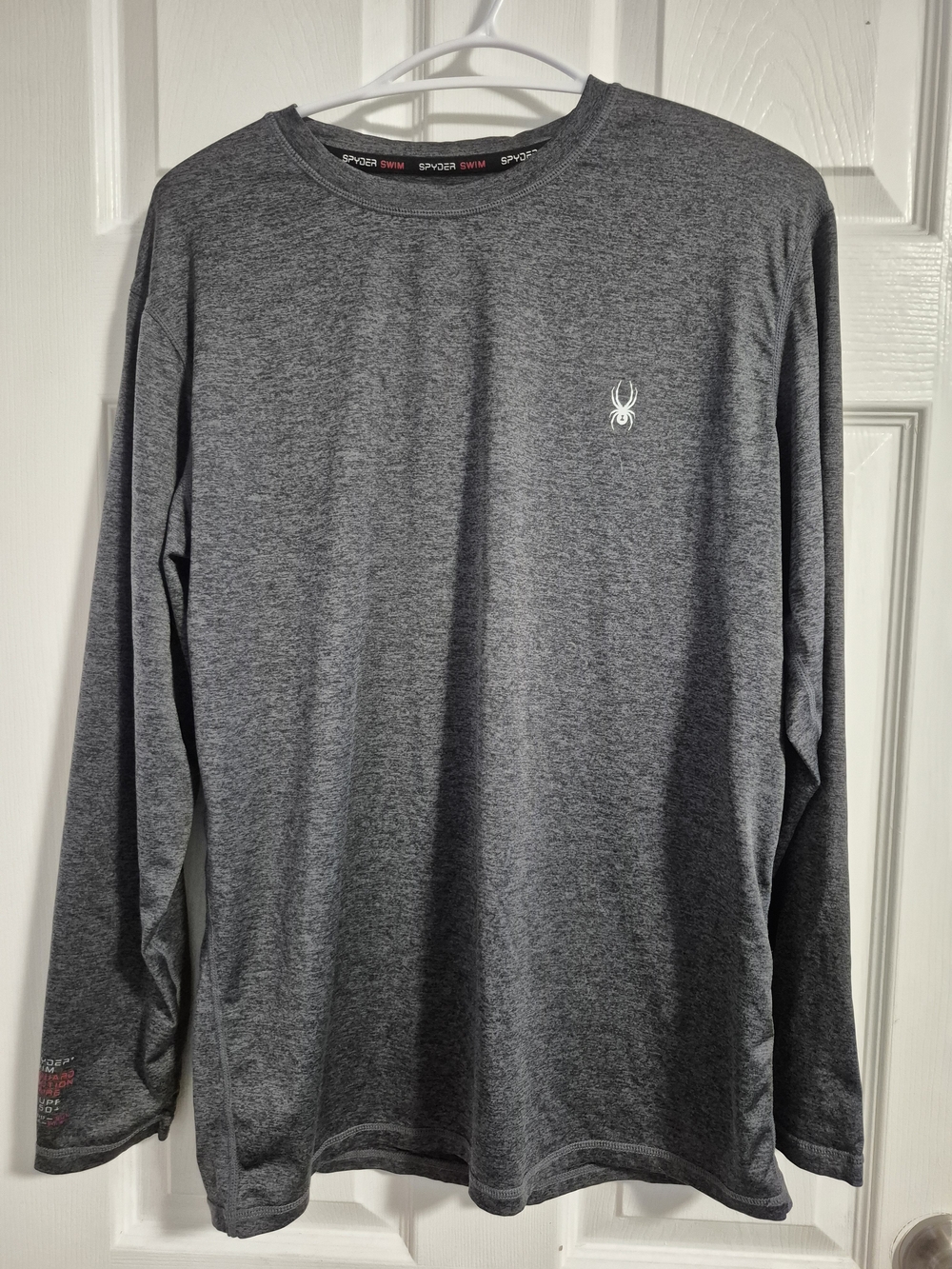 Spyder Men's Long-Sleeve Athletic Tee - Heather Gray